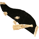 Bagpipe Cover & Cord, Black, Miniature