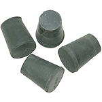 Rubber Stoppers, #2, Set of 4, Halfsize