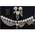 Belt, Nickeled Brass Mirrors & Bells 32"