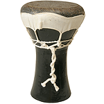 Doumbek, Ceramic, 5"x8", Black