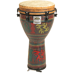 Remo Djembe, Key, 12" X 24", Adinkra