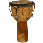 Djembe, 12"x22", Rosewood, Bolt Tuned