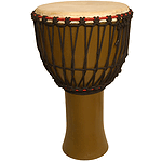 Djembe, 13" x 24", Mango Wood, Olive