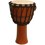 Djembe, Small, 9", Mango, Terra Cotta