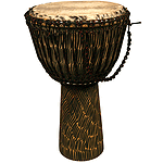 Djembe, 14"x24", Hand Hewn