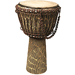 Djembe, 12"x22", Hand Hewn