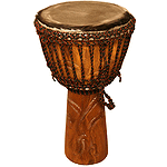Djembe, 12"x22", Vine
