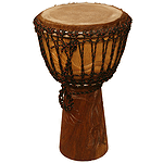 Djembe, 10" X 20", Vine