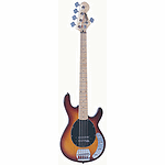Vintage Guitars EST96 5-string Bass Guitar - Flame Top Brownburst