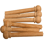 Guitar Bridge Pins, Maple, Pack of 6