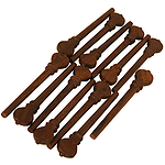 Descant Lute Rosewood Peg Set