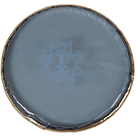 Alexandria Doumbek Head, Blue, ID 6"