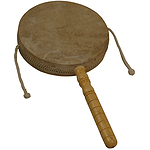 Monkey Drum with Handle, 8"