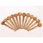 Oud Pegs, Olive Wood, Set of 12