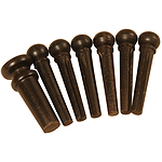 Bridge & End Pin Set (6+1), Ebony