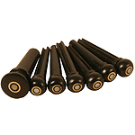 Bridge & End Pins (6+1), Ebony, Pearl