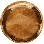 Goatskin w/ Hair, Djembe/Ashiko, 14"