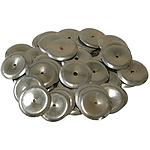 Steel Tambourine Jingles, 100 Count