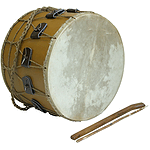 Tupan Drum, 16", Rope Tuned