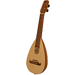 Baroq-ulele T, Soprano, Rosewood, Tuners