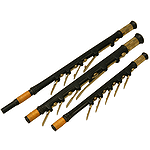 Uilleann 3 Regulator Set, Blackwood