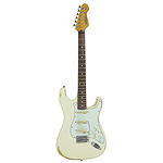 Vintage Guitars Icon V6 Electric Guitar - Distressed White