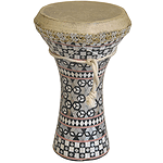 Mosaic Wooden Doumbek, Medium