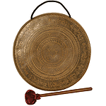 Tibetian Prayer Gong, 10" (25cm), Beater