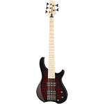 Fernandes Tremor 5 X 5-string Bass Guitar - Black Cherry Burst