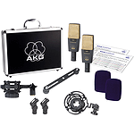 AKG C 414 B-XLS/ST Multi-Pattern Studio Condenser Microphone - Stereo Pair