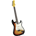 Gladiator GL-111 S-Style Electric Guitar - 3 tone sunburst