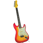 Gladiator GL-111 S-Style Electric Guitar - Cherry sunburst