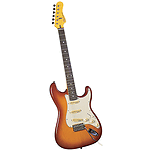 Gladiator GL-211 S-Style Electric Guitar - Brown sunburst