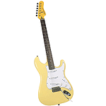 Gladiator GL-211 S-Style Electric Guitar - Vintage White
