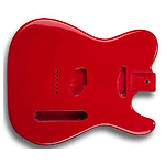 Golden Gate S-304 T Style Guitar Body - Fiesta Red