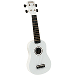 Mahalo U-30WT Soprano Ukulele - White w/Gig Bag