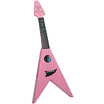 Mahalo UG-40PK Flying V style Pink Ukulele w/Gig Bag