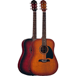 Oscar Schmidt OG2FYS Acoustic Guitar - Flame Yellow Sunburst