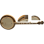 Washburn B120 5-string Banjo with case - Distressed Natural