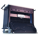 Buhl Laptop Recharger & Storage Cart With 26 Bays