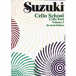 Suzuki Cello School Cello Part Volume 3 (Revised )