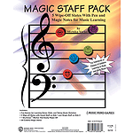 Magic Staff Pack  5 Wipe-Off Slates With Pen And Magic Notes For Music Learning