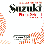 Suzuki Piano School CD Volumes 3 & 4 (Performed By Valery Lloyd-Watts)
