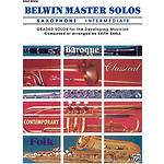 Belwin Master Solos Volume 1 (Saxophone) Intermediate Solo Book Only