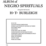 Album Of Negro Spirituals Low Voice