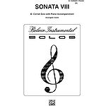Sonata No.8 B-Flat Cornet (Trumpet) Solos (With Piano Accompaniment
