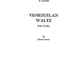 Venezuelan Waltz Valse Criollo For Classic Guitar