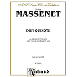 Massenet Don Quixote  Vocal Score