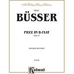 Busser Piece In Bb Op.22 O