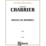 Chabrier Recveil De Melodies Vo